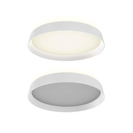 DALS Aurora 12 Inch Dual-Light Dimmable LED Flush Mount CFH12-3K-WH